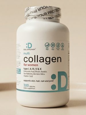 Collagen supplement bottle for women 