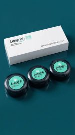 Longrich product packaging on a blue background