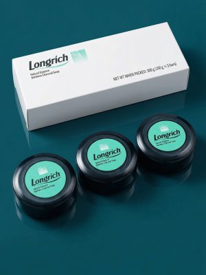 Longrich product packaging on a blue background