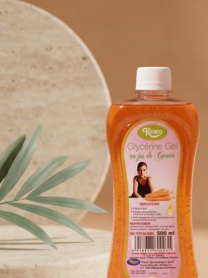 glycerine gel au jus de carotte