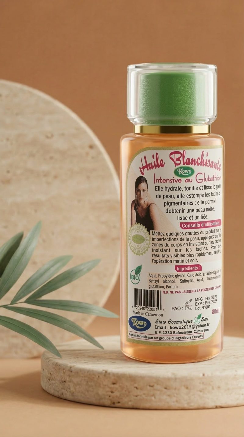 huile blanchissante intensive glutathion huile blanchissante intensive glutathion