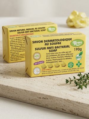 savon dermatologique soufre anti acne